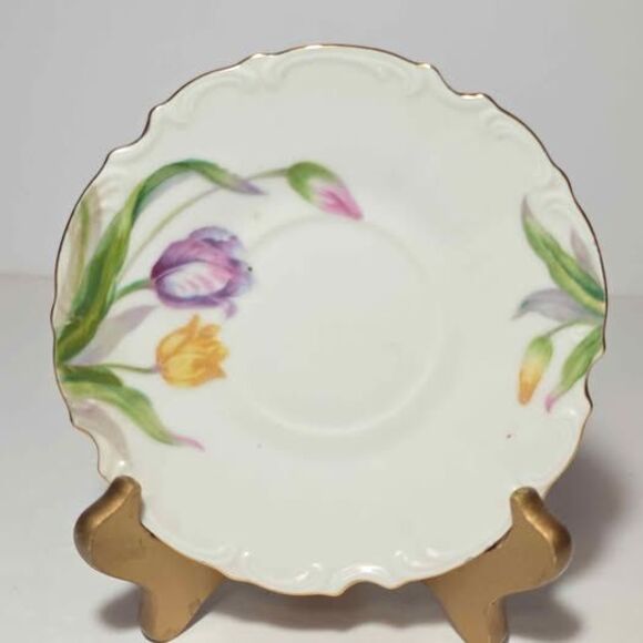 Ucagco Teacup and Saucer Tulips Vintage Japan - Picture 5 of 10